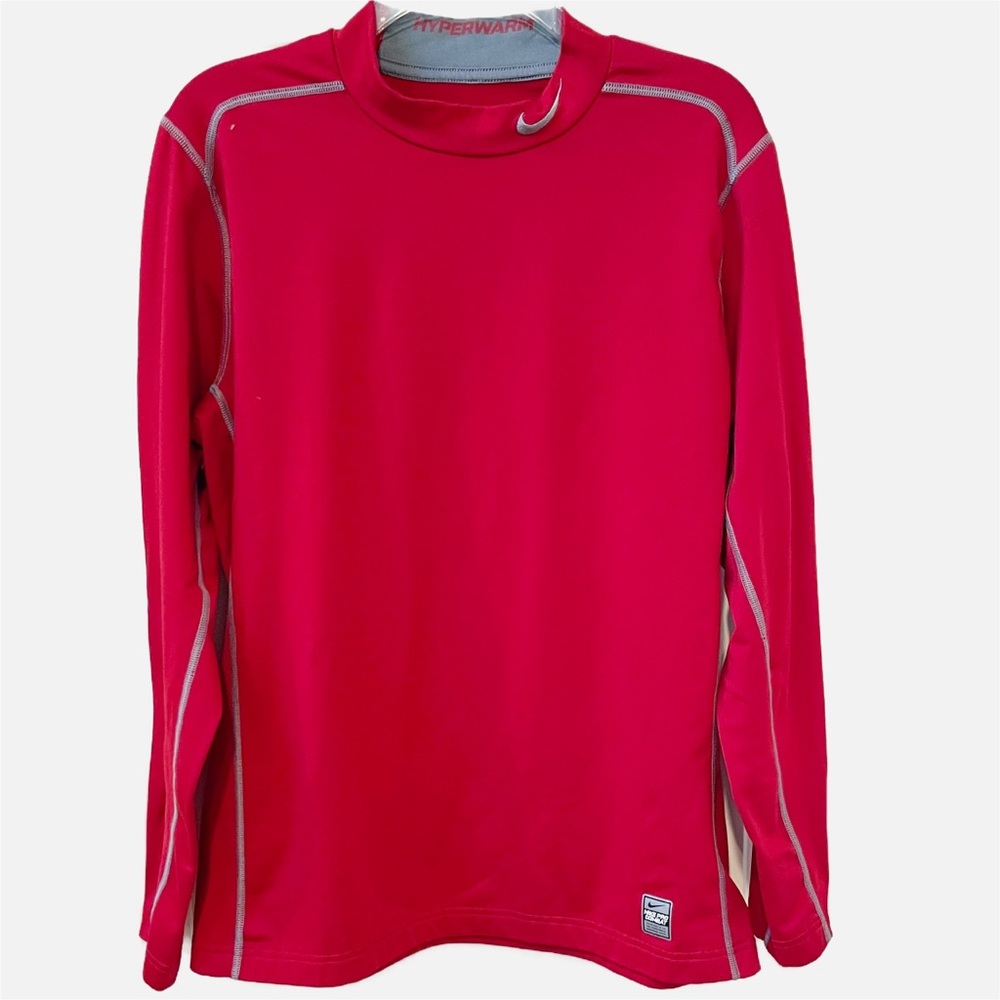 Nike Pro Combat Long-Sleeve Performance Top with Contrast Stitching